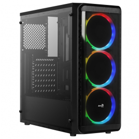 Aerocool si-5200 rgb usb 3.0 amb finestra negra