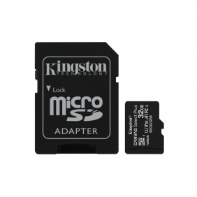 Kingston canvas select plus microsdxc 32gb uhs-i u1 v10 clase 10 + adaptador