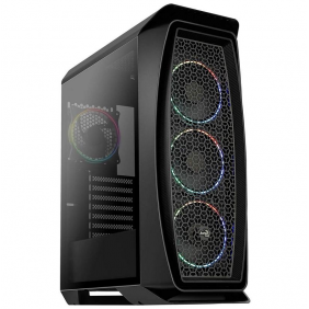 Aerocool aero one eclipsi cristall temperat usb 3.1 rgb negra