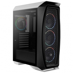 Aerocool aero one eclipse cristal templado usb 3.1 rgb blanca