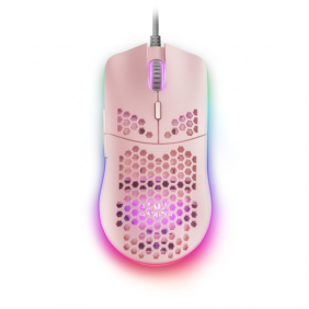 Mars gaming mmaxp ratón gaming 12400dpi rosa