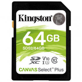 Kingston canvas select plus sdxc 64gb uhs-i clase 10