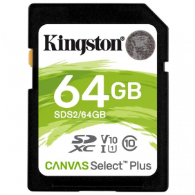 Kingston canvas select plus sdxc 64gb uhs-i classe 10