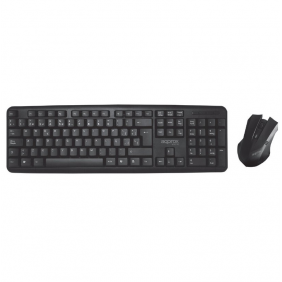 Approx mk230 pack teclado + ratón 1000dpi usb negro