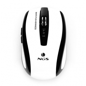 Ngs white flea advanced ratón inalámbrico 1600dpi