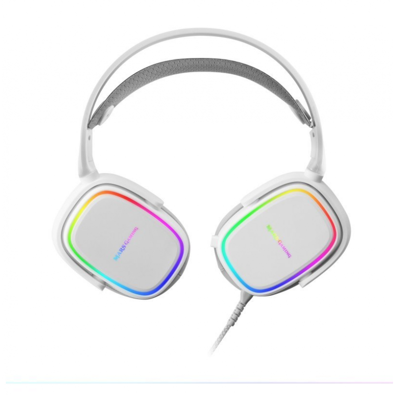 Auriculares Gaming 7.1 Inalámbricos Mars Gaming MHWW blancos