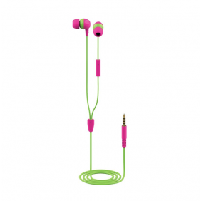 Trust buddi kids auriculares intrauditivos infantiles verde/rosa