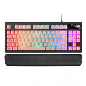 Mars gaming mkax teclado gaming rgb rosa