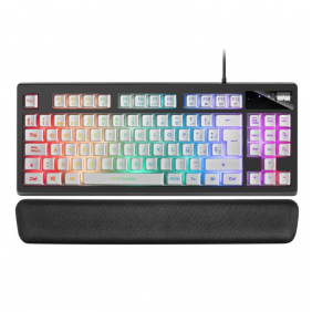 Mars gaming mkax teclado gaming rgb blanco