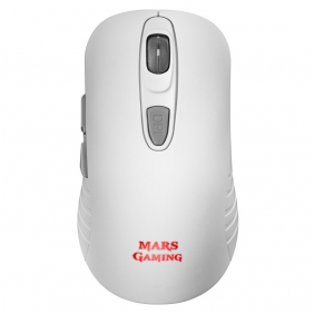 Mars gaming mmw2 ratón gaming inalámbrico rgb 3200 dpi blanco