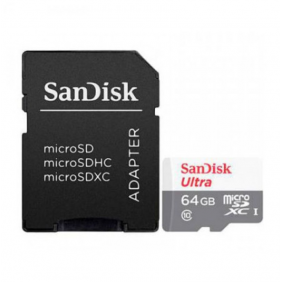 Sandisk ultra microsdxc 64gb uhs-1 + adaptador