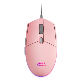 Mars gaming mmg ratón gaming rgb 3200 dpi rosa