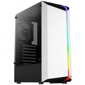 Aerocool bionic v1 rgb cristal templado usb 3.0 blanca