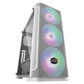 Mars gaming mcex cristal templado rgb usb 3.0 blanca