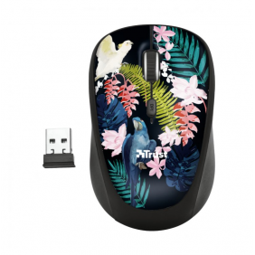 Trust yvi wireless ratón inalámbrico 1600dpi parrot