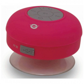 Conceptronic cspkbtwpsucp altavoz con ventosa impermeable inalámbrico 3w rojo