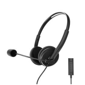 Energy sistem headset office 2 auriculars amb microfono i comandament negres