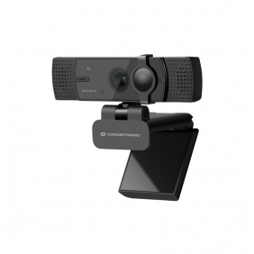 Conceptronic amdis08b webcam 4k con doble micrófono