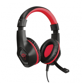 Trust gxt 404r rana auriculares gaming nintendo switch negro/rojo