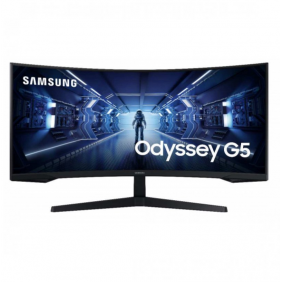 Samsung odyssey g5 lc34g55twwrxen 34" led ultrawide qhd 165hz freesync premium curva