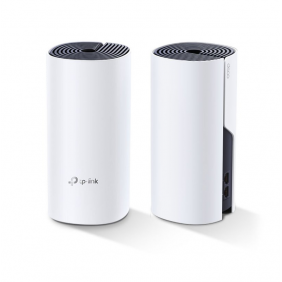 Tp-link deco p9 pack de 2 sistema wi-fi híbrid mesh ac1200+av1000