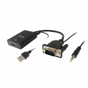 Equip adaptador vga a hdmi amb àudio