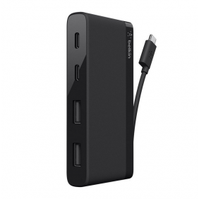 Belkin f4u090btblk minihub 4 ports usb-c/usb-