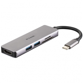 D-link dub-m530 hub 5 en 1 lector sd/microsd/hdmi 4k/usb 3.0