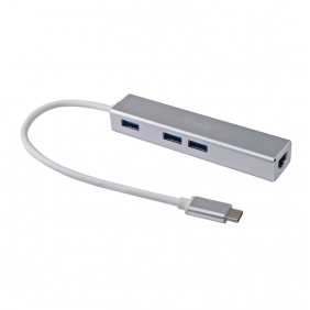 Equip hub usb-c a usb 3.0 3 puertos con puerto gigabit ethernet