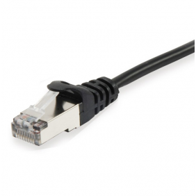Equip cable de red rj45 s/ftp apantallado cat.6a negro 1m