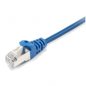 Equip cable de red rj45 f/utp cat.5e azul 1m