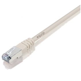 Equip cable de xarxa rj45 f/utp cat.5e beix 1m