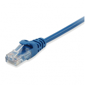 Equip cable de red rj45 u/utp cat.5e azul 1m