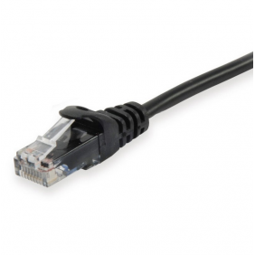 Equip cable de red rj45 u/utp cat.5e negro 0.5m