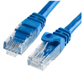 Equip cable de red utp cat 6 0,25m azul