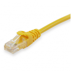 Equip cable de red rj45 u/utp cat.6 amarillo 0.25m 