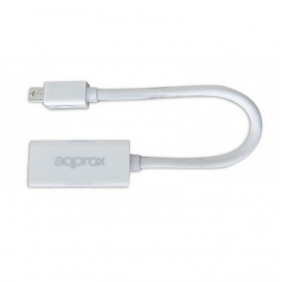 Approx appc12v2 adaptador mini displayport a hdmi blanc