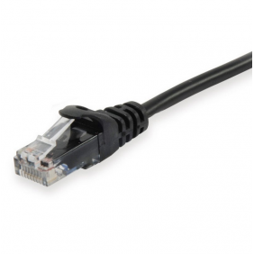 Equip cable de red rj45 u utp cat6 negro 1m