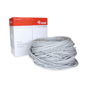 Equip bobina 305m cable xarxa rígid o/utp cat.6 lliure d'halògens