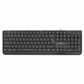 Trust ziva teclado multimedia usb negro