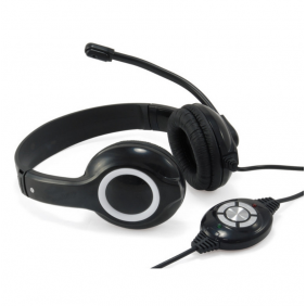 Conceptronic polona cchatstaru2b auriculares usb con control de volumen negros