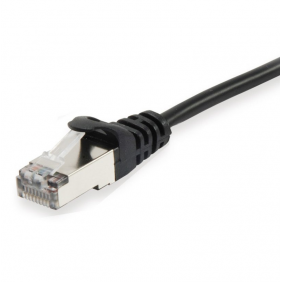 Equip cable de red rj45 s ftp apantallado libre de halogenos cat6 negro 3m