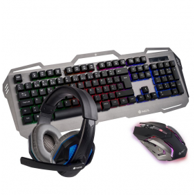 Ngs gbx-1500 kit gaming teclado + ratón + auriculares