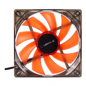 Unykach ventilador 120x120mm led rojo