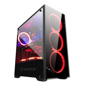 Unykach armor evo cristall temperat usb 3.0 rgb negra