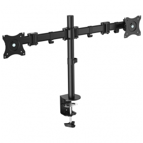Equip soporte para mesa 2 brazos inclinables y giratorios tv 13"/27" vesa 100x100 max 8kg