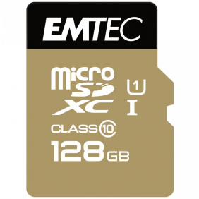 Emtec elit gold memòria microsdxc 128gb uhs-i classe 10 + adaptador sd