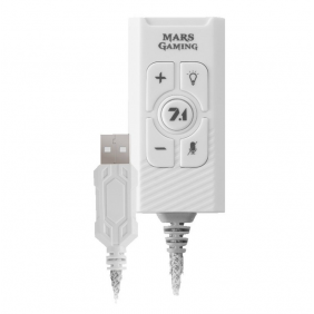 Mars gaming msc2 targeta de so externa 7.1 usb blanca