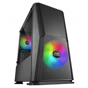 Mars gaming mcone rgb con ventana usb 3.0 negra