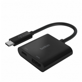 Belkin adaptador usb-c a hdmi corriente por pass-through de hasta 60 w